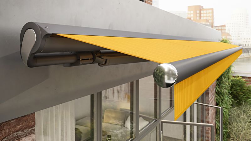Awning for patios, balconies and niches: markilux 1710