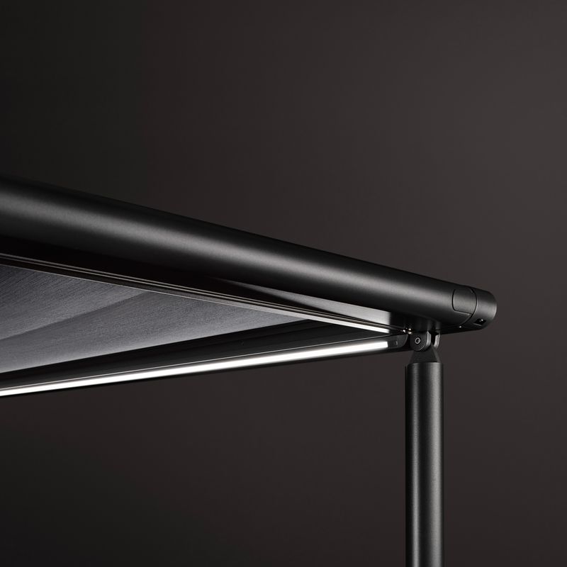 Detaljbild pergola classic Macro Black LED-Line