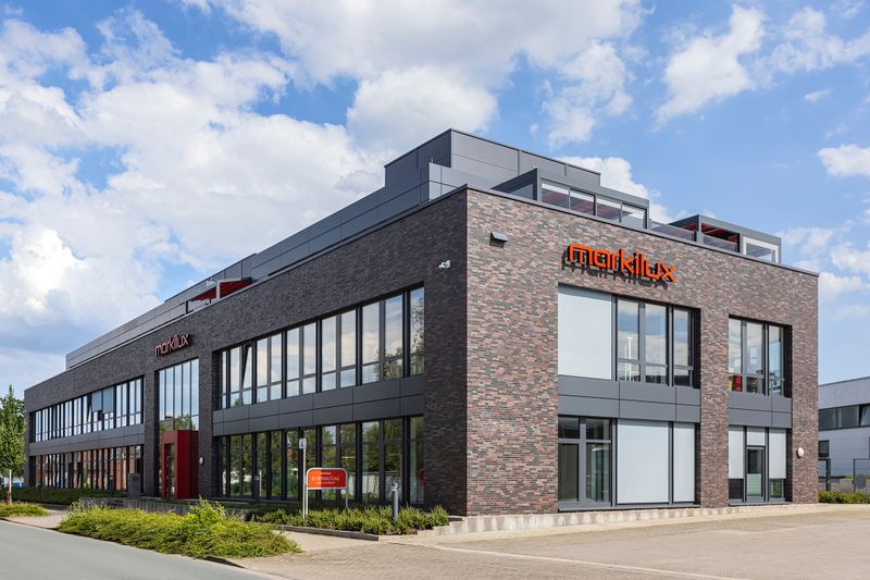 Building of the markilux headquarters and showroom in Emsdetten